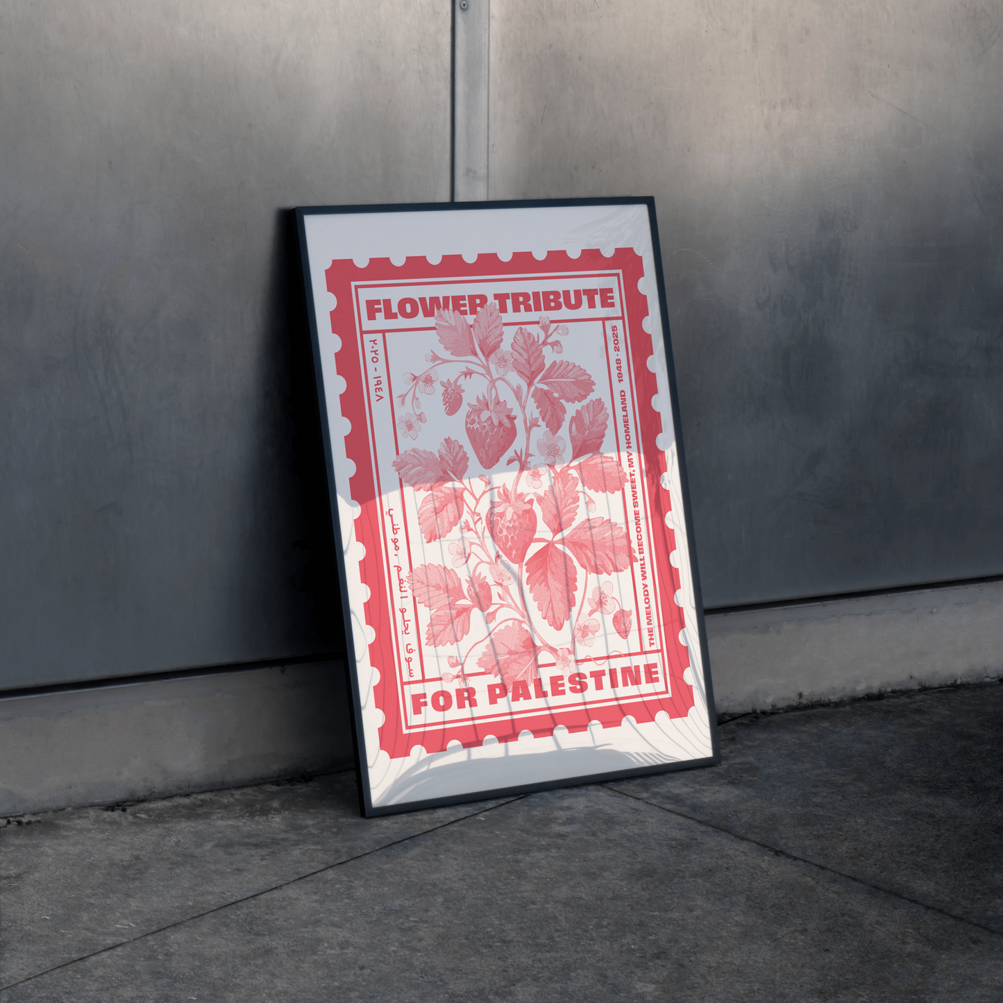 Limited Edition Risograph Print | Strawberries in Red