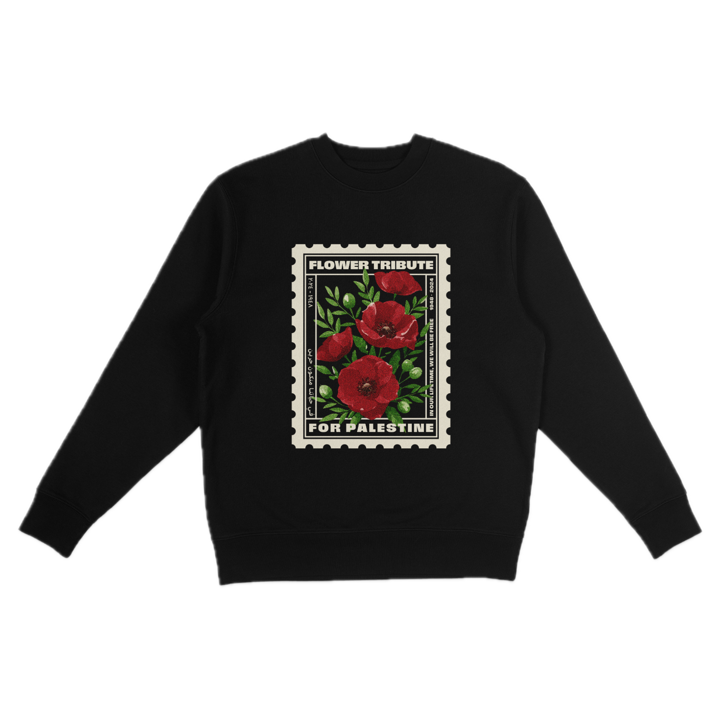Black Sweatshirt | Poppies