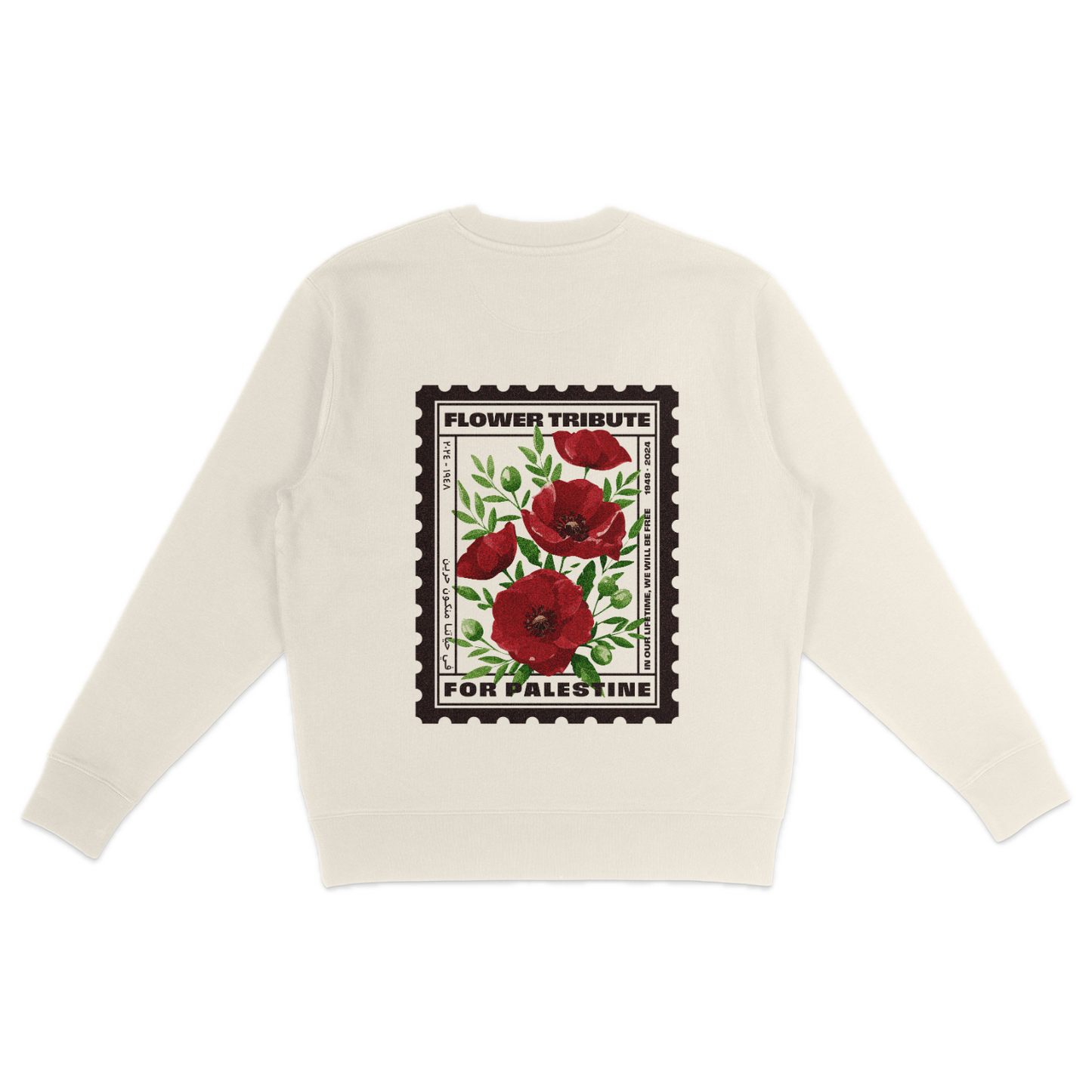 Natural Sweatshirt | Poppies