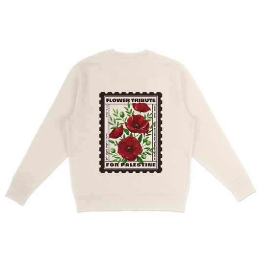 Natural Sweatshirt | Poppies