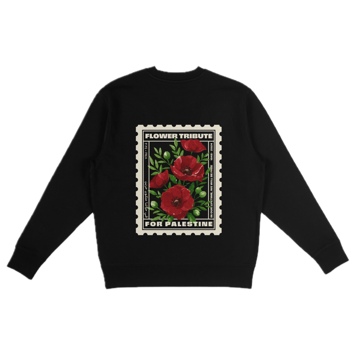 Black Sweatshirt | Poppies