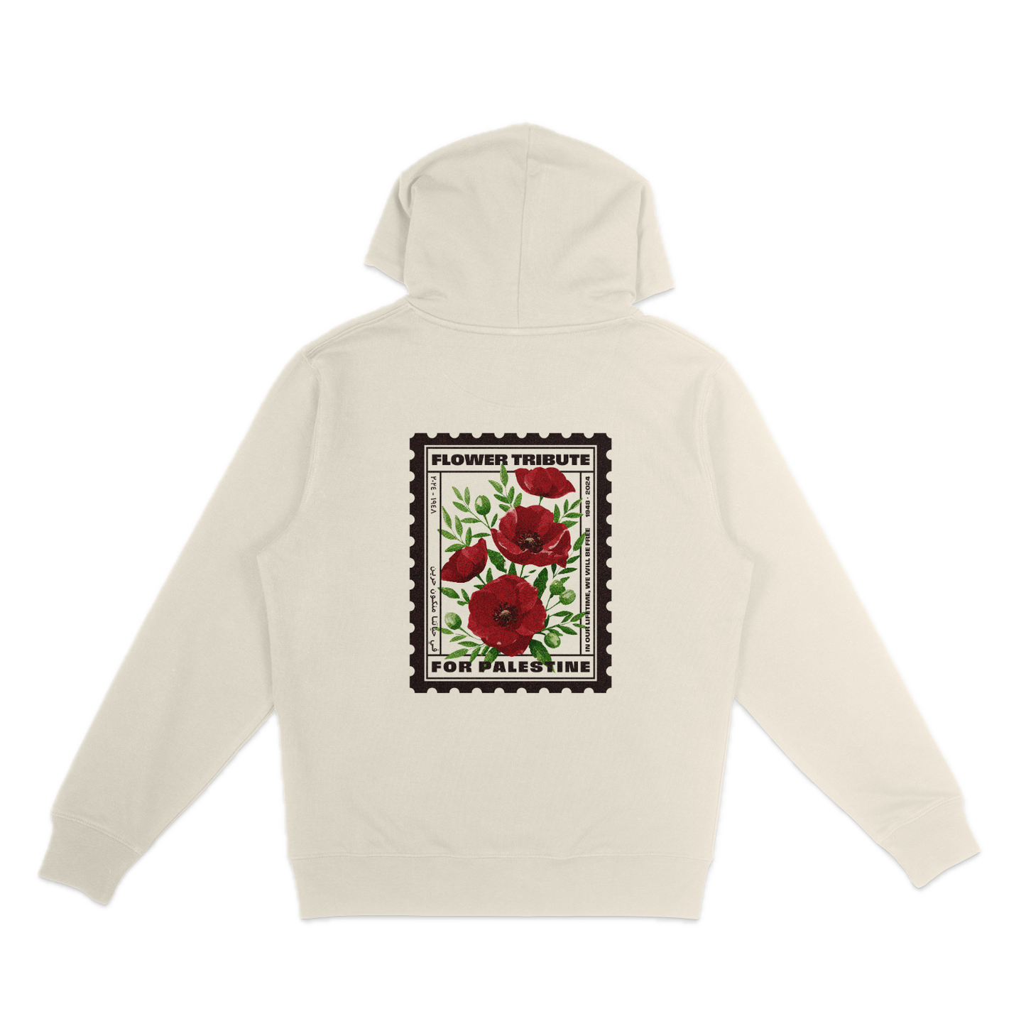 Natural Hoodie | Poppies