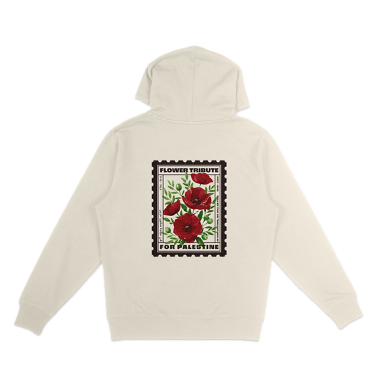 Natural Hoodie | Poppies
