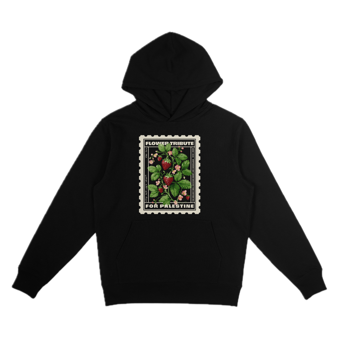 Black Hoodie | Strawberries
